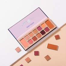 beauty glazed 12色高顯色眼影盤 霧面亮片金屬色 易暈染自然色調 持久細緻 眼妝化妝禮盒 女款 日常與派對適用 - 彩色 - 查看 7