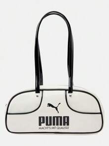 Puma Unisex Accessories Series Outdoor Sports Shoulder Bag 09286402 - Black and White - View 1