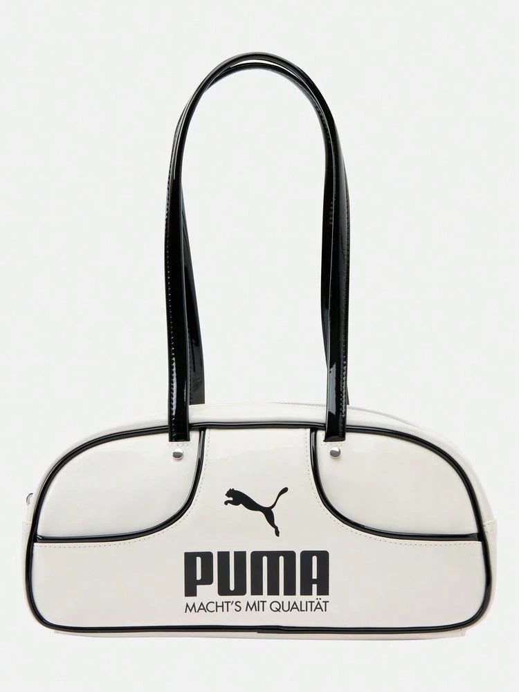 Puma Unisex Accessories Series Outdoor Sports Shoulder Bag 09286402 - Black and White - View 1