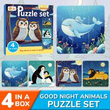 beartale 36pcs/Set Parent-Child Animal Puzzle Toys, Montessori Games, Parent-Child Matching Games, Colorful Preschool Educational Toys, Fine Motor Skills Activities, Early Learning Classroom Teaching Aids, Children's Birthday Gifts, Back To School, Halloween, Christmas - Multicolor - View 3