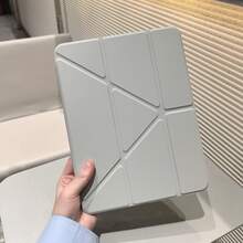 Matepad SE11 平板保護殼，Matepad 保護殼，高透明壓克力背板，智能平板保護殼，多折多角度支架，適用於 Redmi Pad2/Pad SE 11 吋平板保護殼，A16 保護殼，適用於 iPad 第 11 代保護殼，適用於 iPad Air 11 平板保護殼，第 10 代平板保護殼 - 淺灰色 - 查看 8