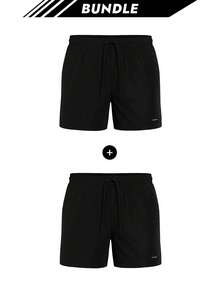 Calvin Klein [Bundle] Essentials Men's Swimshorts Black X 2 - Black+Black - View 1