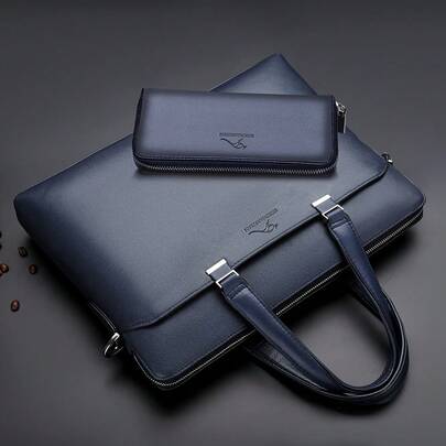 Best Seller Handbag, Shoulder Bag, For Business Travel, Office Workers, Commuting, Meetings, Document Bag, Men 2pcs Men's Bag Set, Business Briefcase,