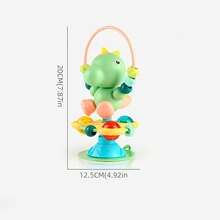 Baby High Chair Suction Cup Toy, Early Education Intellectual Grasping Rattle Toy, Soothing Enlightenment Toy - 彩色 - 查看 3