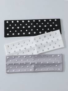 1-3件裝時尚女款金屬亮片裝飾柔軟防滑髮箍，彈性瑜伽運動髮飾，適合日常穿搭與多種場合 - 彩色 - 查看 13