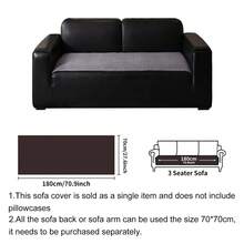 SANMOSPIN 1pc Solid Color Chenille Sofa Cover, Minimalist Modern Style, Anti-Cat Scratch, Pet-Friendly, Easy Care - Machine Washable, Suitable For 1-4 Seater Sofa, Bedroom Living Room Office Home Decor - Grey - View 10
