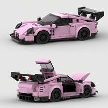 High-Speed Racing Car Building Blocks, Technical Sports Vehicle Model, DIY Assembly Construction Toy, Creative Birthday Gift, Compatible With Major Brands - Model - View 2