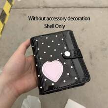 Original Polka Dot Heart Window Replaceable Inner Core Planner Cover - Heart Window Combination, (Cover Only) Cute Style, Diary Cover, Loose-Leaf Book, Replaceable Inner Core With Ring Binding, Convenient For Personalized Planning And Notes - Multicolor - View 11