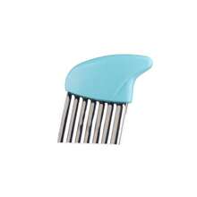 Wavy French Fries, Salad Wavy Cutter, Multifunctional Wave Onion Potato Slicer 1pc - Black - View 10
