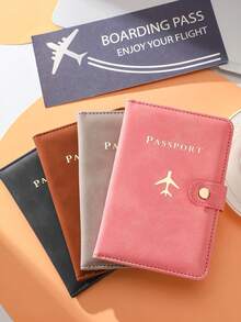 Multifunctional Passport Protector, Passport Wallet, PU Artificial Leather, Suitable For Travel, Travel Storage, Travel Essential - Multiple Colors - View 4