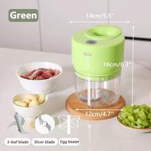 Garlic Cutter & Peeler - Green - View 7