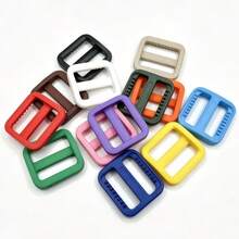 HSDOUBLE 13pcs/Pack Multi-Color Plastic Tri-Glide Slider Buckles, 10/15/20/25mm Webbing Buckles, Suitable For Pet Leashes, Backpacks, DIY Sewing - 13pcs - View 4