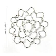 Flower Frog Stainless Steel Wire Floral Arrangement Tool Flower Cap Decorator Reusable Floral Grid Support (Silver, 4.5, 6 Cm) - 1PC - View 16