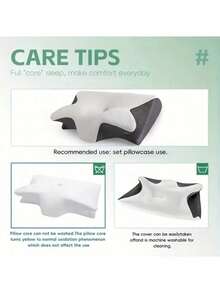1 Set Multi-Functional Neck Support Memory Pillow, Ergonomic Sleep Pillow, Breathable For All Seasons - Multicolor - View 5