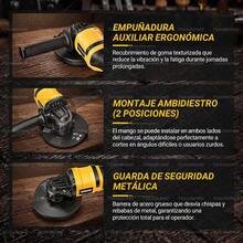 TIANGONG Esmeriladora Angular Inalámbrica Tiangong 21V, 125 mm con Baterías de 4000 mAh y 6 Discos Carcasa de aleación, incluye caja de herramientas - Amarillo - Ver 11