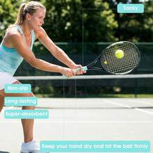 Gradient grepptejp för tennisracket, klibbig halkfri grepptejp för tennisracket, gradient grepptejp för badmintonracket, även lämplig för pickleball, golf och baseboll - Multifärgad - Visa 9