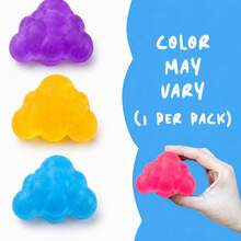 1pc Bright Cloud Shaped Squeeze Toy, Stress Relief And Sensory Play Fidget Toy, Cute Pocket Desktop Toy, Suitable For School Office Home Relaxation, Classroom Prizes, Party Favors, Children Teens Adults Birthday Christmas Easter Halloween Gifts - Multicolor - View 10