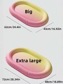 Gradient Gel Cooling Pet Bed Waterproof Washable Dog Cooling Mat For Pets Up To 50lbs, Summer Anti-Scratch Ice Gel Sleeping Cushion For Small Medium Large Dogs & Cats, Indoor Bedroom Easy Clean Pet Rest Pad - Multicolor - View 3