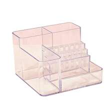1pc Nail Art Tool Storage Box, Suitable For Storing Nail Drill Bits, Nail Files, Nail Brushes, Suitable For Home And Nail Salon Use, Nail File Holder, Nail Pen Storage, Gel Nail Brush Sponge Container, Portable Rectangular Plastic Transparent Nail Supplies Storage Box (Nail Tools Not Included) - View 7