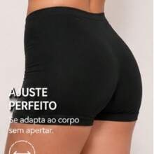 Kit 4 Short Anágua Feminino Segunda Pele Sem Costura Microfibra Antiatrito Não Marca | Preto e Bege - Preto e Bege - Visão 3
