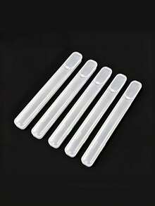 1pc Plastic Storage Box With Eyeshadow Brush, Chopsticks, Makeup Brush Travel Storage Box, Independent Portable Makeup Tool Storage Box - Clear - View 10