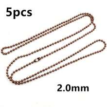 5件 65公分長 1.5-2.4mm 球珠鏈項鍊含連接件 DIY珠寶製作配件 - iron chains - 查看 29