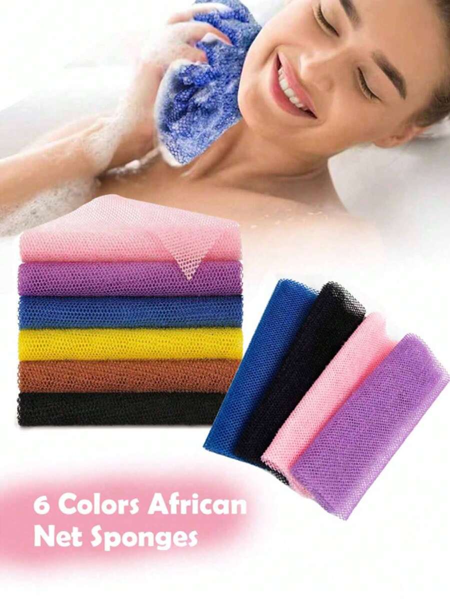 Bath Sponge, Colorful Neutral Bath Scrubbing Cloth, Extra Wide Long Body Scrubbing Cloth, Home Shower Accessory - Textured Surface, Durable Fabric Material, High-Quality Bathing Tool - View 1