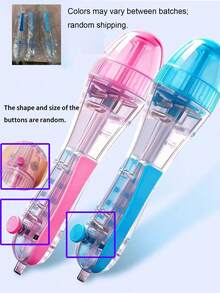 2.6mm Pixel Art Automatic Mechanical Pen With Ergonomic Grip, Transparent Casing For Enhanced Visibility - One Size - View 8