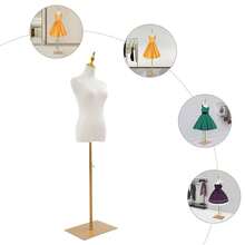 YUNRUX Adjustable Mannequin For Clothing Stores, Women's Model, Dress Display Model, Bridal Gown Stand - C - View 10