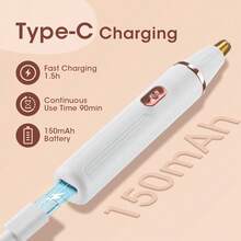 Hailicare 2-In-1 Electric Nose & Eyebrow Trimmer, Type-C Rechargeable, Portable Grooming Gift, Unisex - View 7