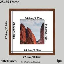 1pc/3pcs/Set 30x30/25x25/20x20cm Multicolor Photo Frames, Exquisite Large Picture Frames For Wall, Portrait Frame For Photo Wall, Picture Frames Collage Wall Decor, Fit 12x12/10x10/8x8-In Pictures, Black/White/Wood Grain/Gold, Classic(No Photo Paper) - Multicolor - View 15