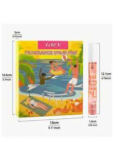 10/5pcs Mini Travel Fragrance Set, Holiday Gift, Portable Air Freshener Spray, Long-Lasting Pocket Convenient Carry, Beach Style Gift Box, Birthday Gift Set, Date Travel - Multiple Styles - View 8