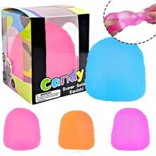 Mainan Pereda Stres Super Lembut, Permen Buah Gummy, Mainan Sensorik Remas, Maltosa Squishy, Mainan Kecil Portabel, Kotak Hadiah - permen - View 3