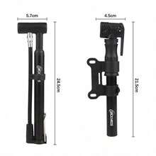 1 Buah Pompa Sepeda Mini Multifungsi Portabel Tekanan Tinggi dengan Kaki Lipat, Desain Genggam Ergonomis, Selang Berputar untuk Ban Katup Amerika dan Prancis - MultiWarna - View 4