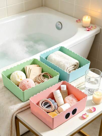 1pc Solid Color Creative Sunglasses-Shaped Storage Box, Fun Desktop Organizer For Daily Use, Multi-Purpose Sorting Box For Hair Accessories, Cosmetics, Stationery Tape, Jewelry And Other Small Items, Suitable For Home, Bathroom, Office And Travel, Back To School Storage For Students, Practical And Decorative, Gift For Her, Teacher's Day Gift, Back To School Season Storage, Create A Neat And Organized Living Space, Improve Daily Storage Efficiency And Home Happiness