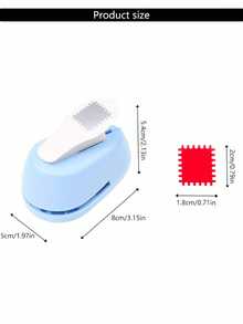Stamp-Shaped Paper Punch, Cute Handheld Stamp Cutter, Suitable For Scrapbooking, Planner, Card Making, Creative DIY Stationery Tool, Applicable To Bullet Journal, Planner, Junk Journal, Photo Album, School Office Supplies, Gift For Craft Enthusiasts - Stamp Embossing Machine - View 3