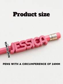 Custom 3D Pencil Topper,Personalized Pencil Cap,Cute Desk Accessory,Customized Letter Pencil Cover,Customizable Name Pencil Decoration,Back To School - Style a - View 2