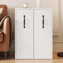 =N880P313969W Small Wheeled Bookcase 52x50x75cm – With Shelves And Drawers, Reversible Left/Right Configuration, Fully Extendable Single Module, With Anti-Tip Protection, Nightstand - White - View 1