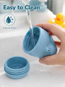 Cute Cartoon Animal Silicone Bath Water Spray Toy, Detachable Baby Shower Sprinkler Toy, Fun Interactive Water Play Toy For Toddlers, Kids Bath Time Toy, Pool Beach Sand Play Toy, Indoor Outdoor Water Activity Gift For Boys Girls - Multicolor - View 6