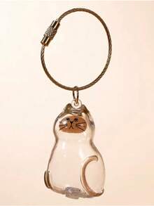 1pc Cat Hair Collector Keychain, Suitable For Commemorating Cat And Dog Fur, Pet Hair Keepsake, Keychain, Backpack, School Bag, Phone Charm - Multicolor - View 10