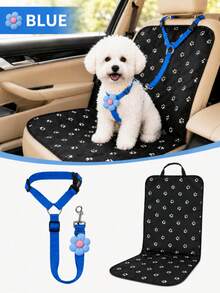 1pc Adjustable Pet Car Safety Tether, Vehicle Restraint Strap With Headrest Fixing Belt And Metal Clip, Suitable For Dogs, Cats And Small Pets, Ideal For Daily Commute, Walking, Training And Outdoor Use, Multi-Color Pet Car Accessories, Suitable For Rear Seat Travel And Camping - Multicolor - View 20