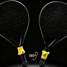 2pcs Tennis Racket Grip Posture Corrector Shock Absorbing Sleeve, Silicone Anti-Slip Handle Cover, Swing Posture Correction Pad, Suitable For Beginner Tennis Training Accessories - Multicolor - View 3