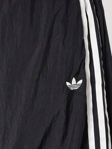 Adidas Originals Women's Striped Colorblock Drawstring Waist Pocket Casual Sports Long Pants - Black - View 5