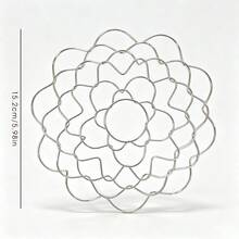 Flower Frog Stainless Steel Wire Floral Arrangement Tool Flower Cap Decorator Reusable Floral Grid Support (Silver, 4.5, 6 Cm) - 1PC - View 12