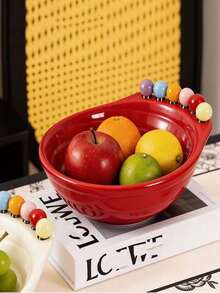 French Spiral Fruit Fork Bowl Creative Home Living Room Fruit Plate Highly Attractive Snack Candy Display Tray - Multicolor - View 7