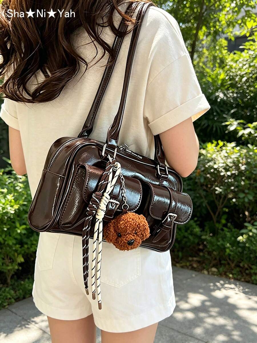 Women's Underarm Bag Spring/Summer New Fashion Tote Bag, Versatile Large Capacity Multi-Pocket Commuter Bag, Suitable For Music Festivals, Parties, Banquets, Gift Bag (No Accessories Included)