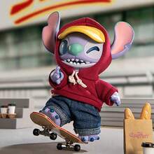 Miniso Stitch GenZ Street Style Vinyl Figure Surprise Box, Hoodie Outfit Doll Pendant Ornament For Bag Key Decor (1 PC Random Delivery) - Multicolor - View 4