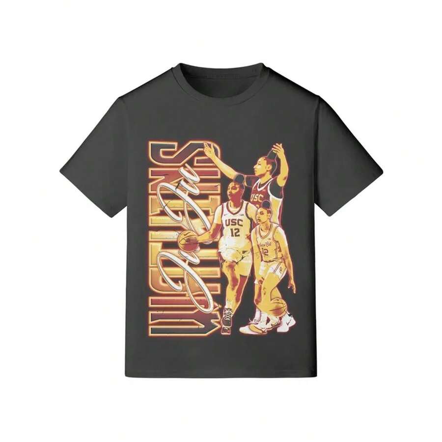 Camiseta Gráfica JuJu Watkins - Negro - Ver 1