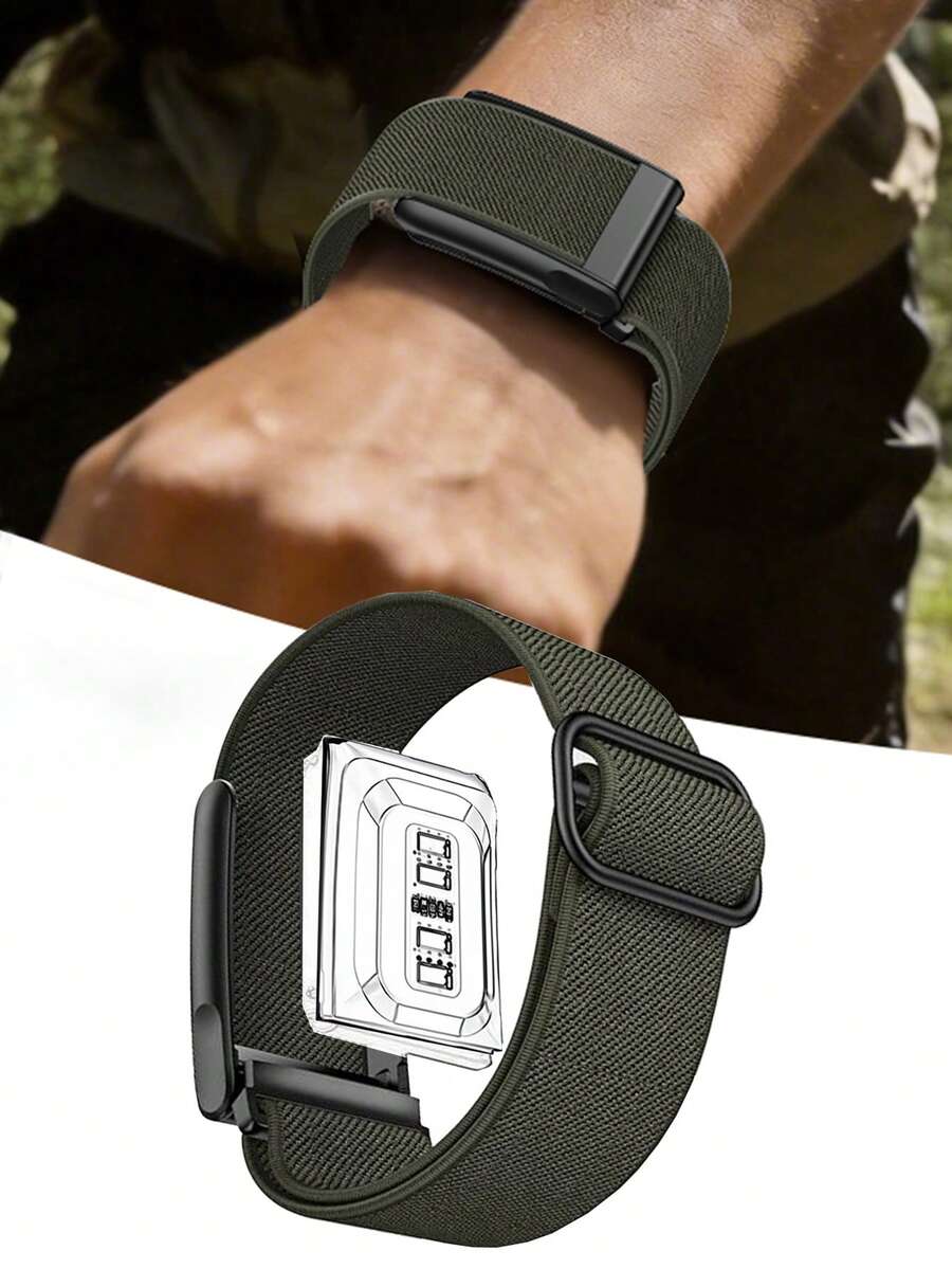 Elastic Nylon Sports Watch Band, Compatible With 5.0/MG, One, Peak & Life, Circular Band, Comfortable Wrist Strap, Replacement Band Accessory - Multicolor - View 1