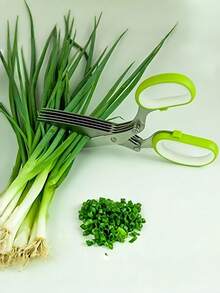 Kitchen Scissors Multi-Layer Design Convenient And Efficient For Cutting Vegetables - Multicolor - View 2